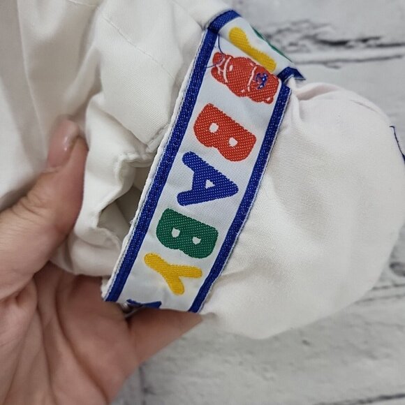 Vintage 80's Sleepsack Snow Suit With Carseat Strap Opening Newborn Flaw - Picture 7 of 14